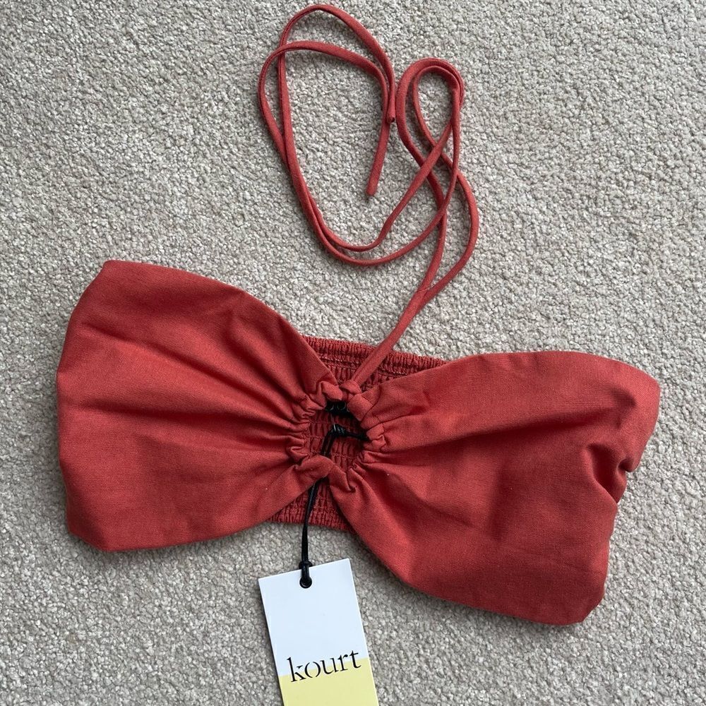 NWT Kourt tube top burnt orange